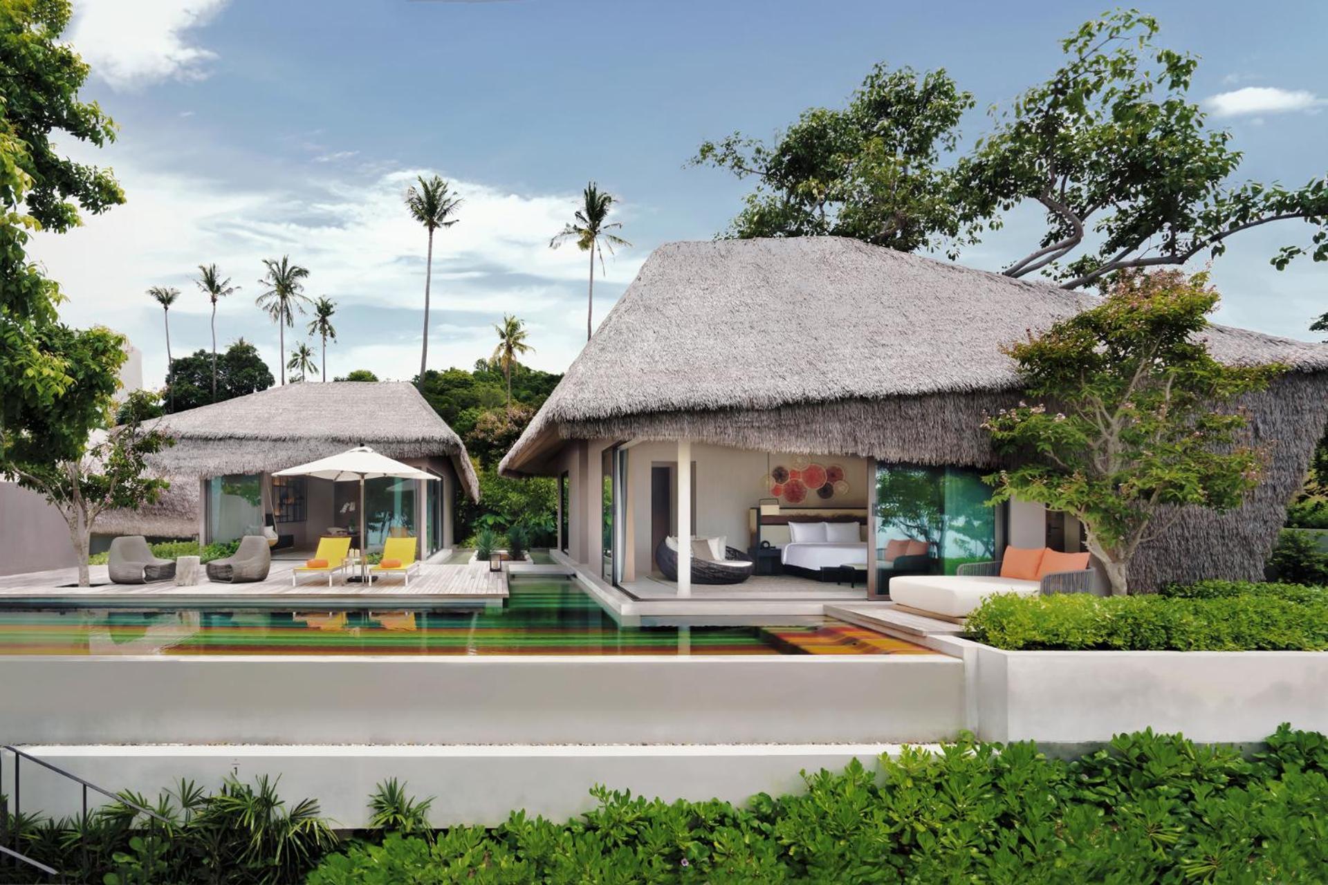 מלון 'צ'אוונג ביץ Hyatt Regency Koh Samui מראה חיצוני תמונה The villas at the resort