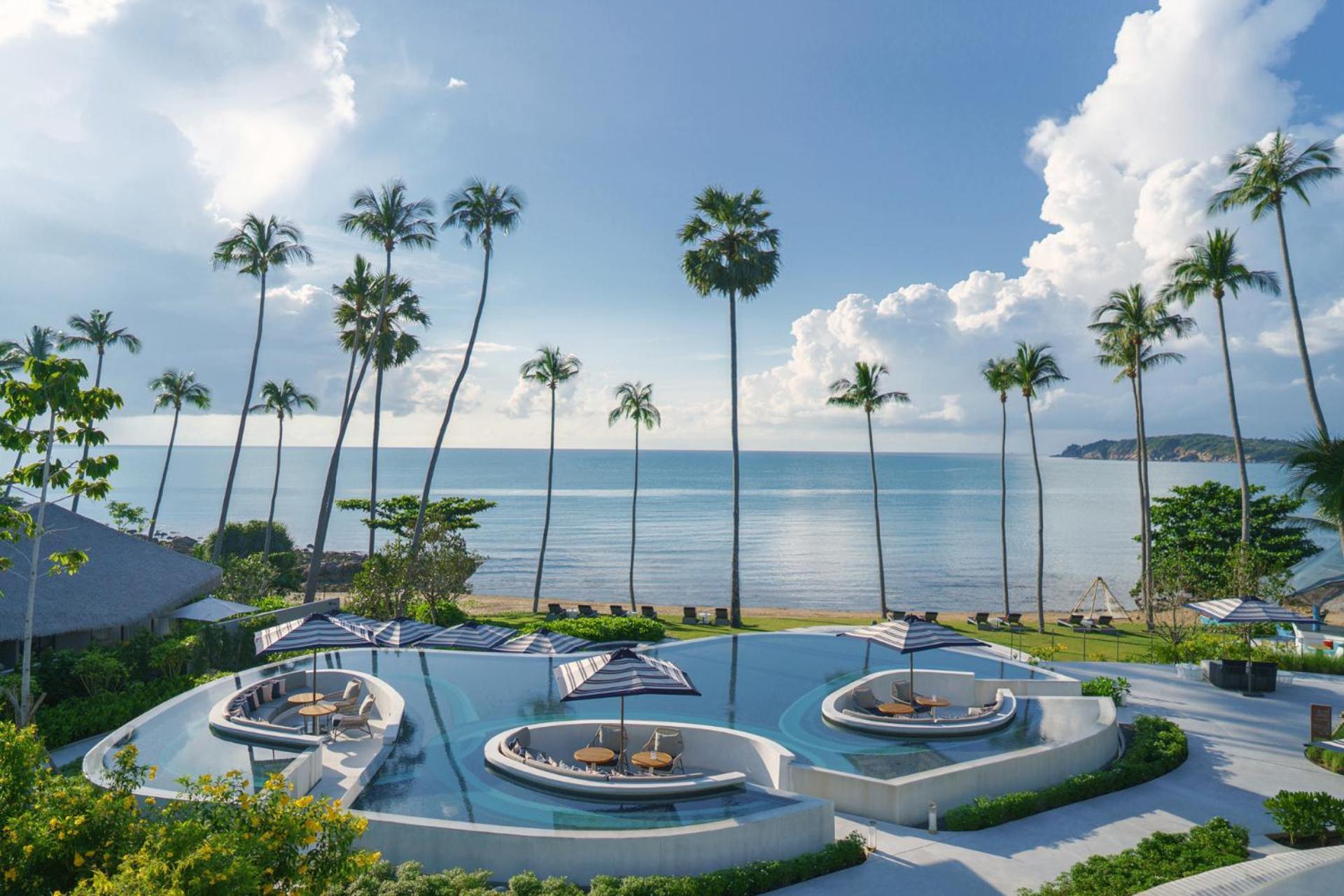 מלון 'צ'אוונג ביץ Hyatt Regency Koh Samui מראה חיצוני תמונה The beach at the hotel